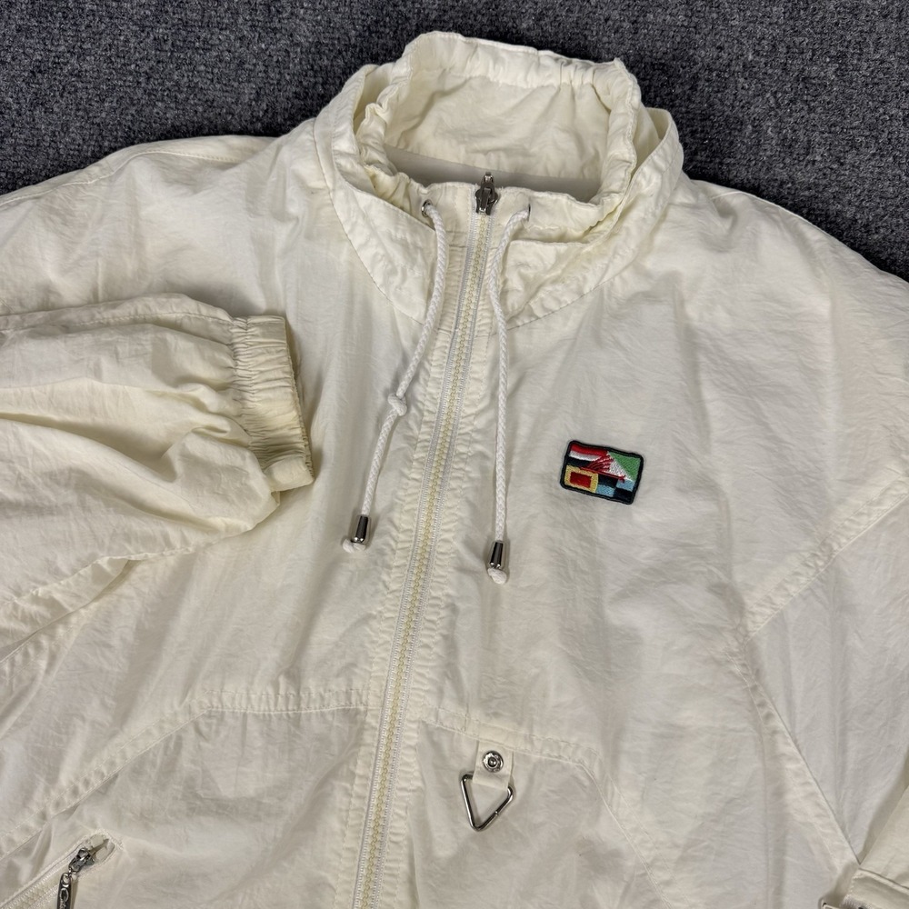 Vintage Catalina Sailing Sport Windbreaker, Women's Medium White 90s Yacht Y2K